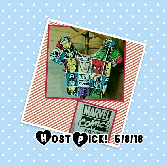 Marvel Tops - Marvel comic crop tee